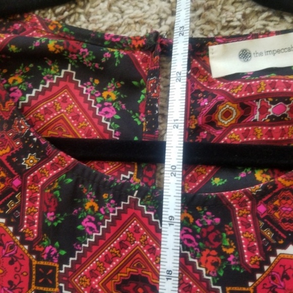 Printed Blouse • Key Hole Back • Impeccable Pig - Picture 7 of 7